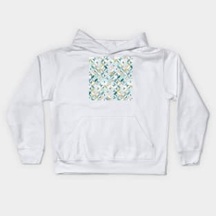 Pastel Modern Tile / Fresh Breeze Kids Hoodie